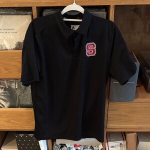 Adidas Black Polo with Red Emblem
